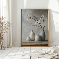 Minimalist Japanese Still Life Print – Zen Aesthetic Home Art