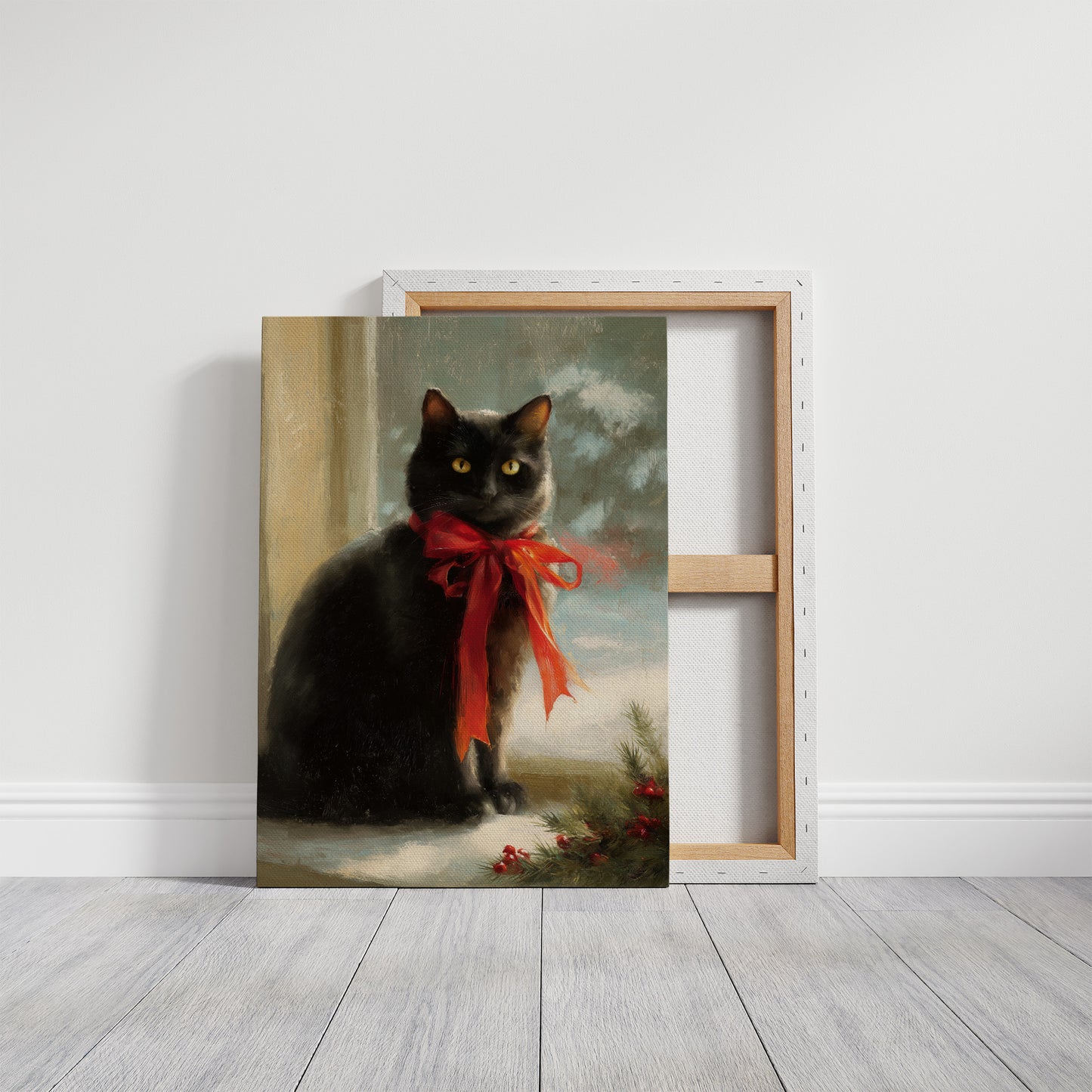 Midnight Wears A Scarlet Bow