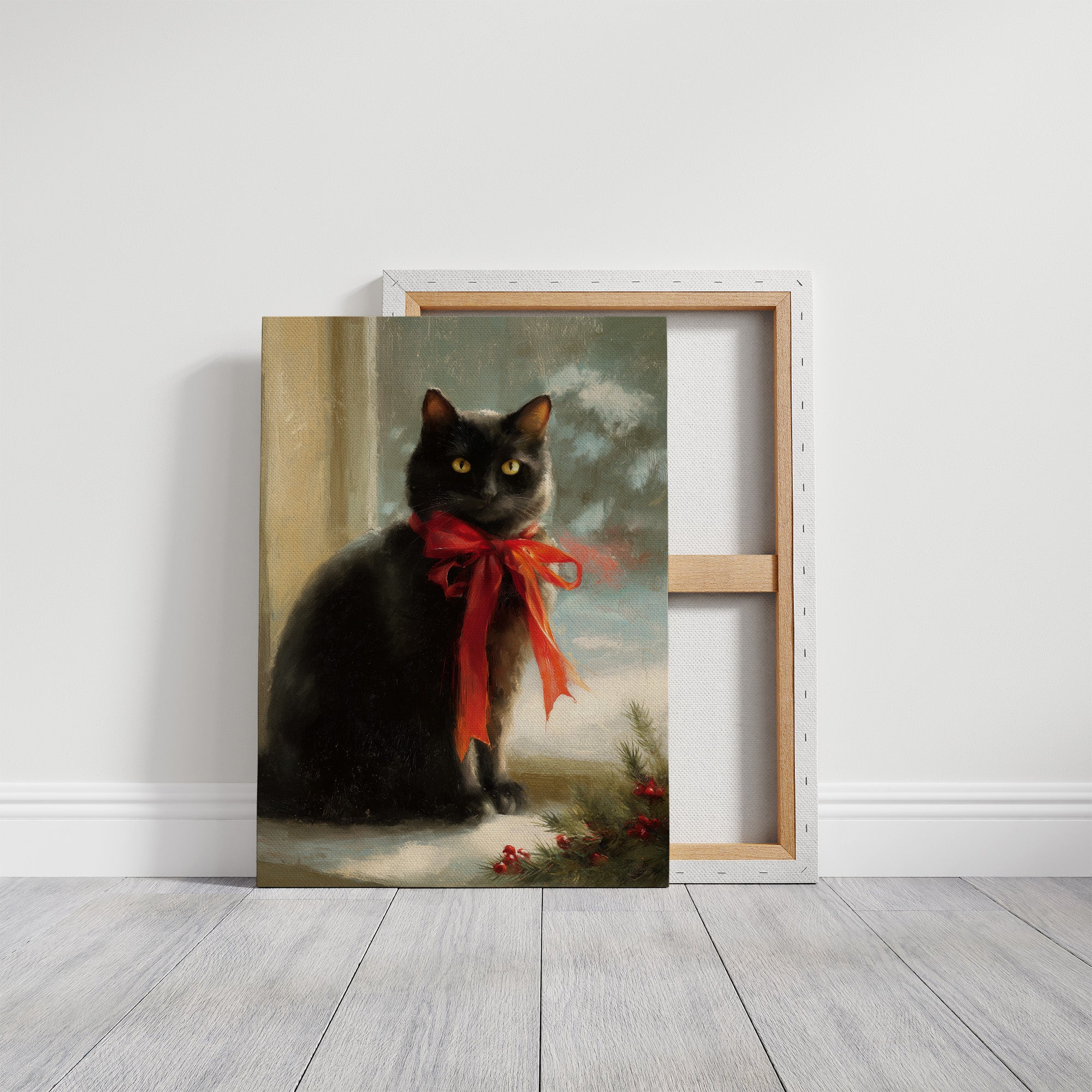 Midnight Wears A Scarlet Bow