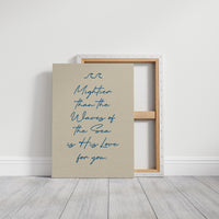 Ocean Promises In Flowing Script