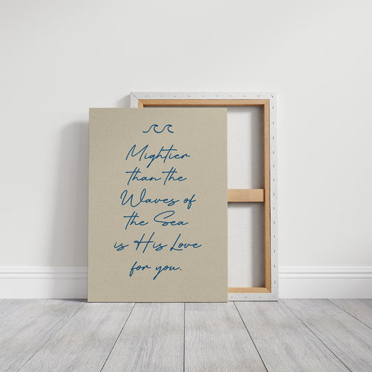 Ocean Promises In Flowing Script