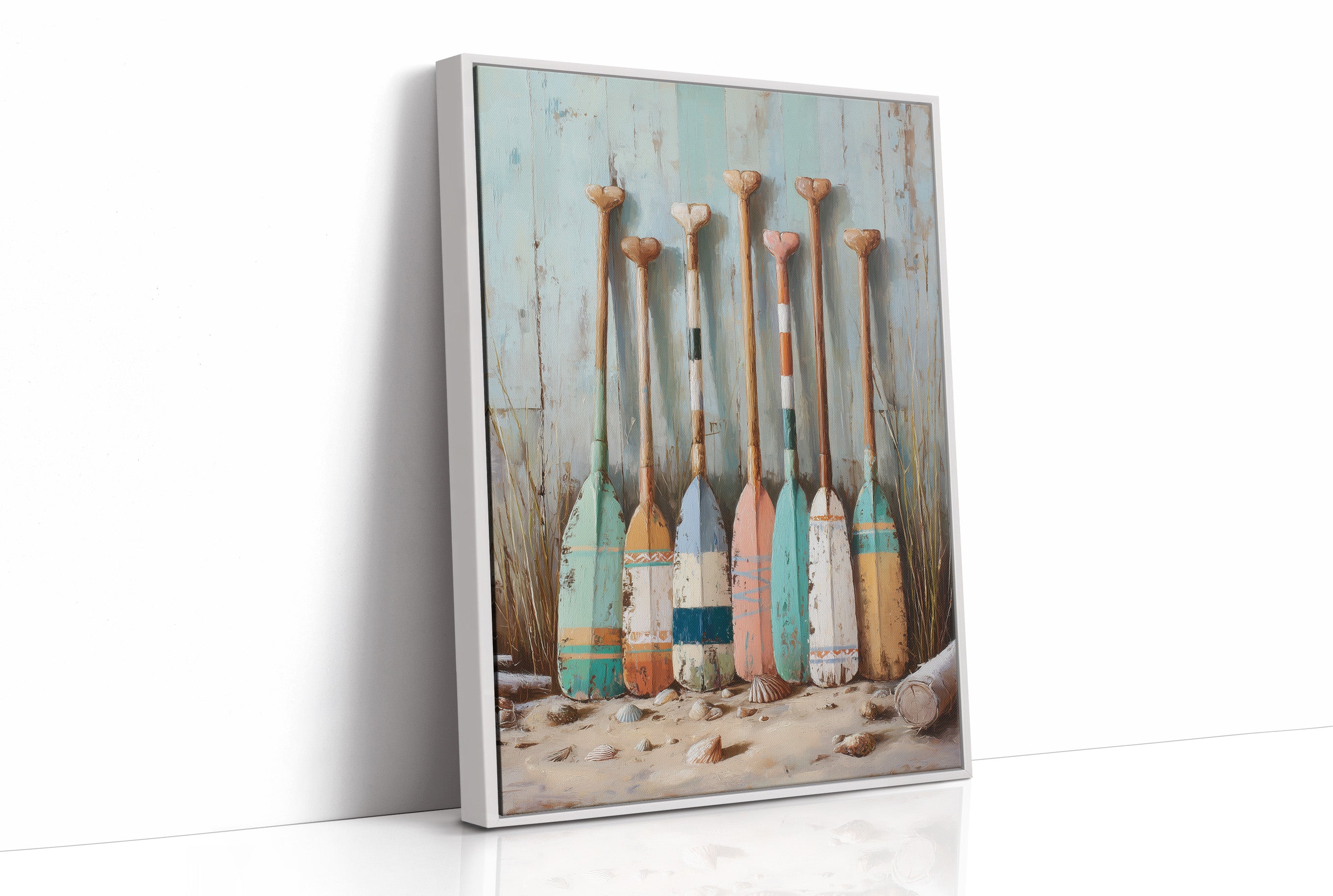 Pastel Oars Await Summer Adventures