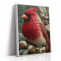Cardinal Among the Holly