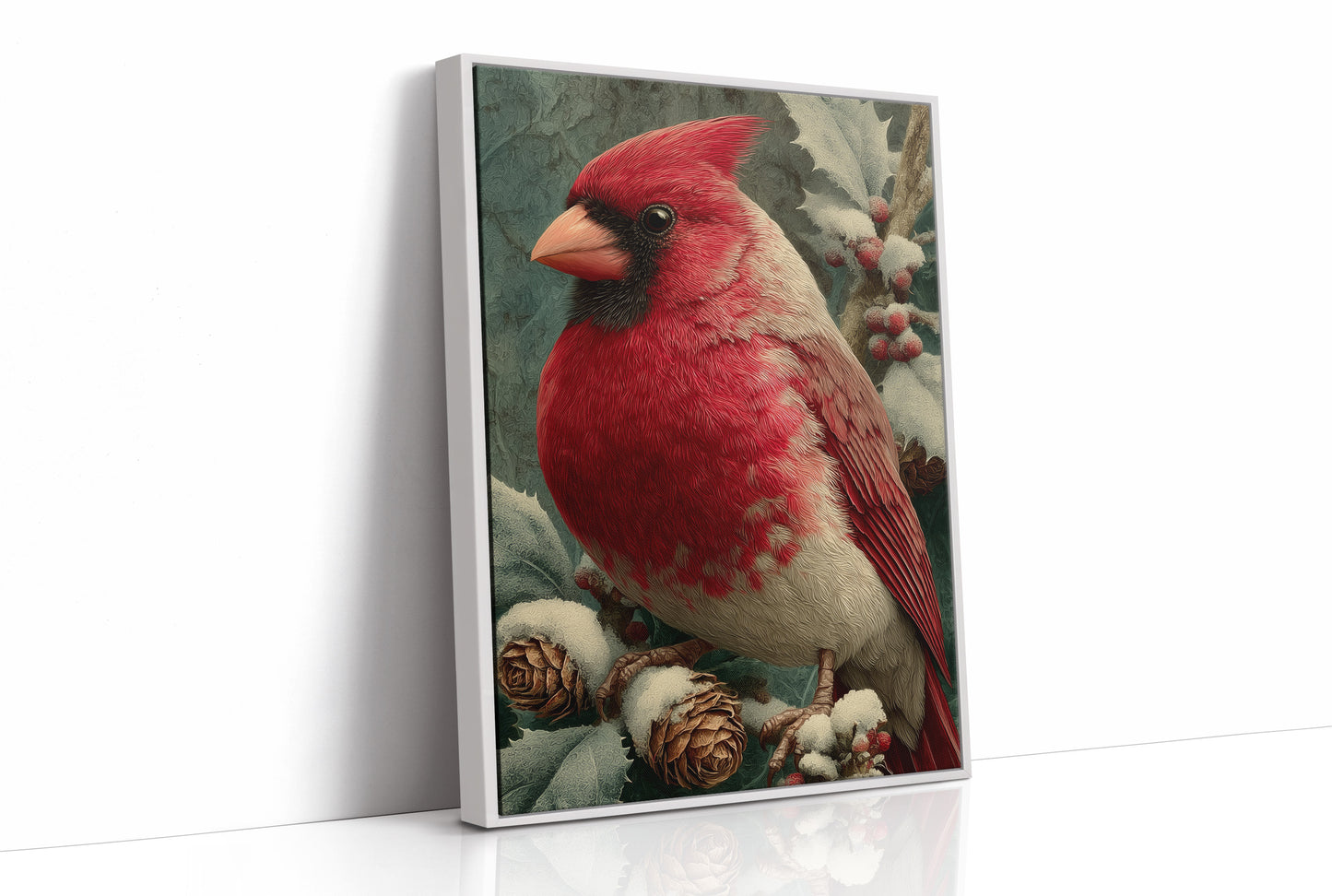 Cardinal Among the Holly