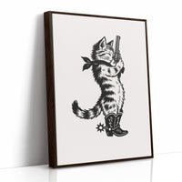 Purrpare for Trouble – Cowboy Cat Sheriff Print