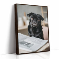 The Literary Companion: Pug's Morning Read