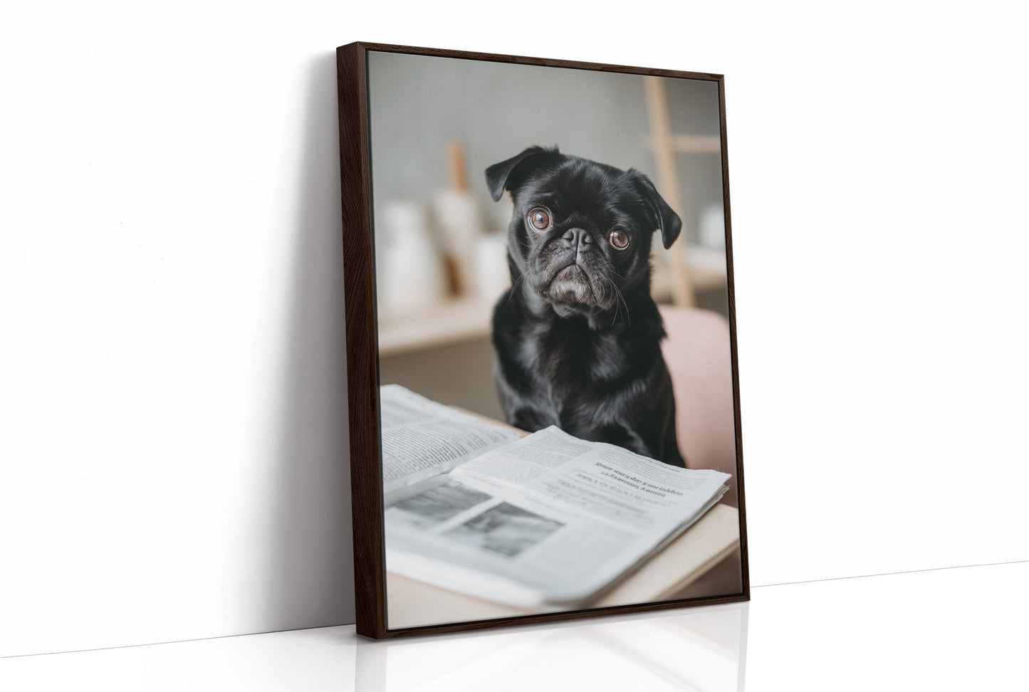 The Literary Companion: Pug's Morning Read
