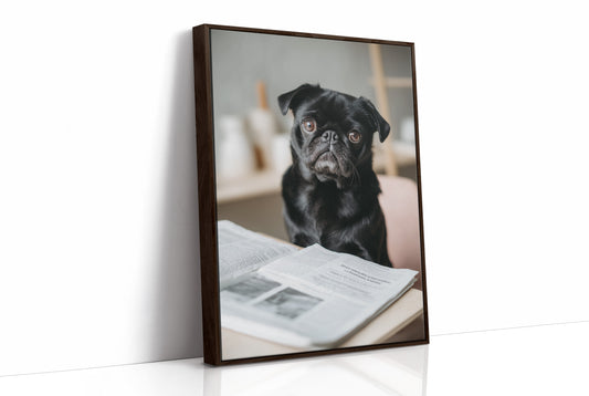 The Literary Companion: Pug's Morning Read