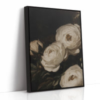 Ivory Roses in Baroque Shadow
