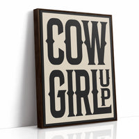 Cowgirl Up Bold Western Spirit Art