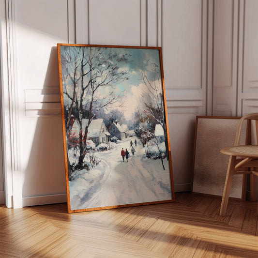 Footsteps Through Winter's Embrace