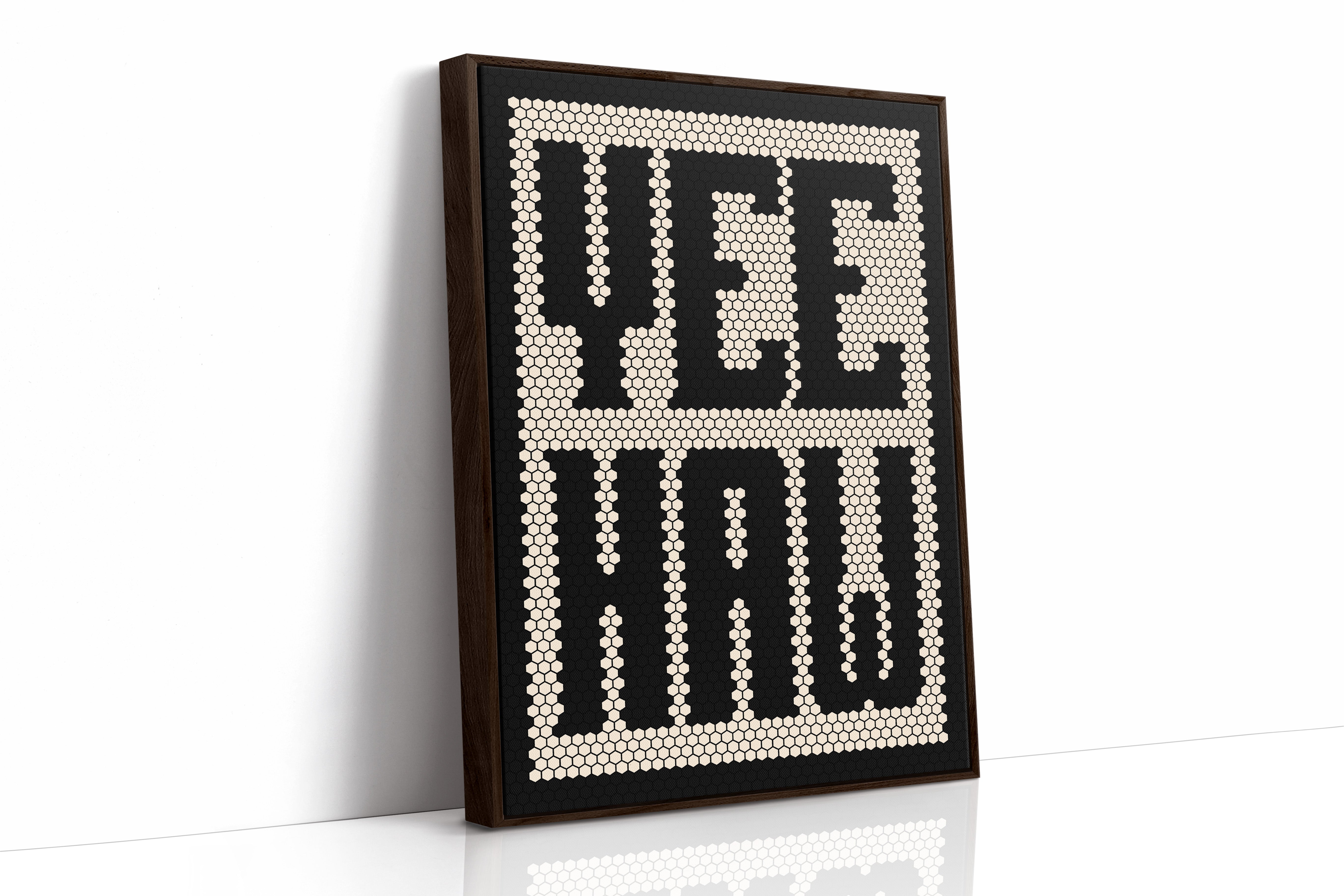 Yeehaw Mosaic Western Shout in Black