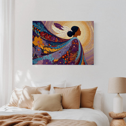 Sacred Flowers Dance In Evening Light