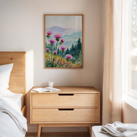 Blooming Hillsides in Morning Light