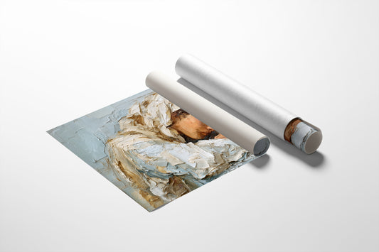 Textured Solitude in Cream and Sienna