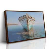 Weathered Vessel Rests In Stillness