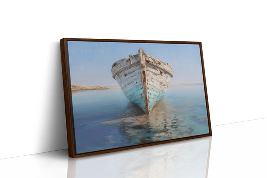 Weathered Vessel Rests In Stillness