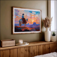 Sunset Paints A Cowboy's Prayer