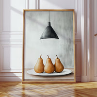Three Pears Under Industrial Light