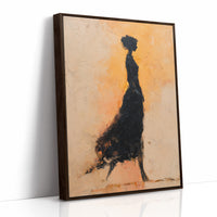 Silhouette In Golden Ember