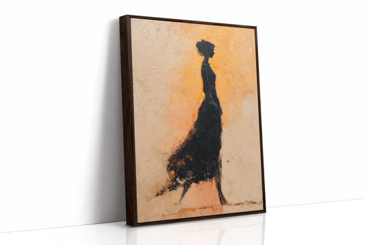 Silhouette In Golden Ember