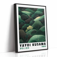 Abstract Green Dreamscape – Kusama-Inspired Forest