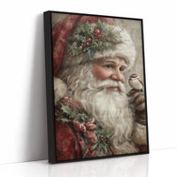 Santa with Nature's Tiny Messenger