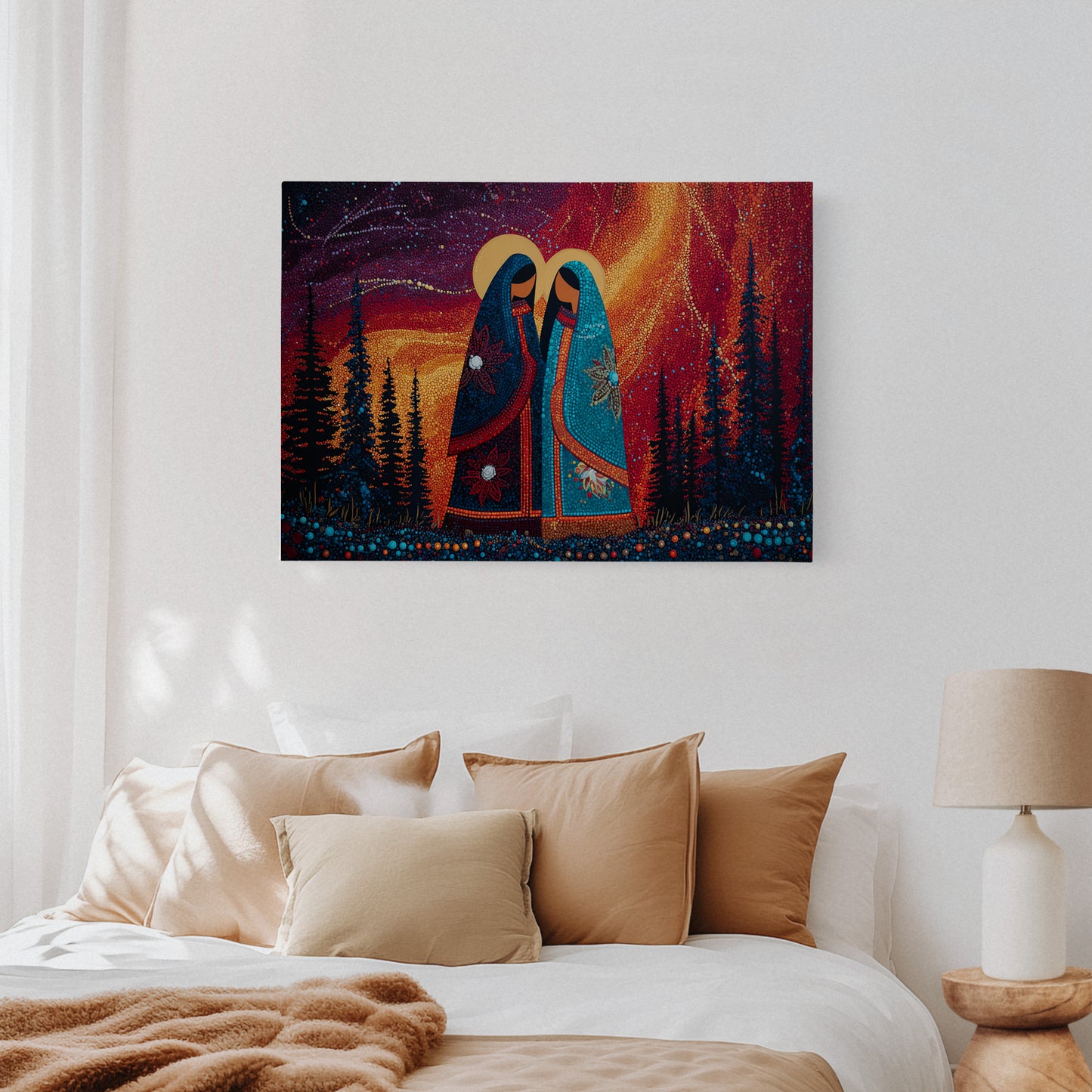 Sacred Dance Among Northern Lights