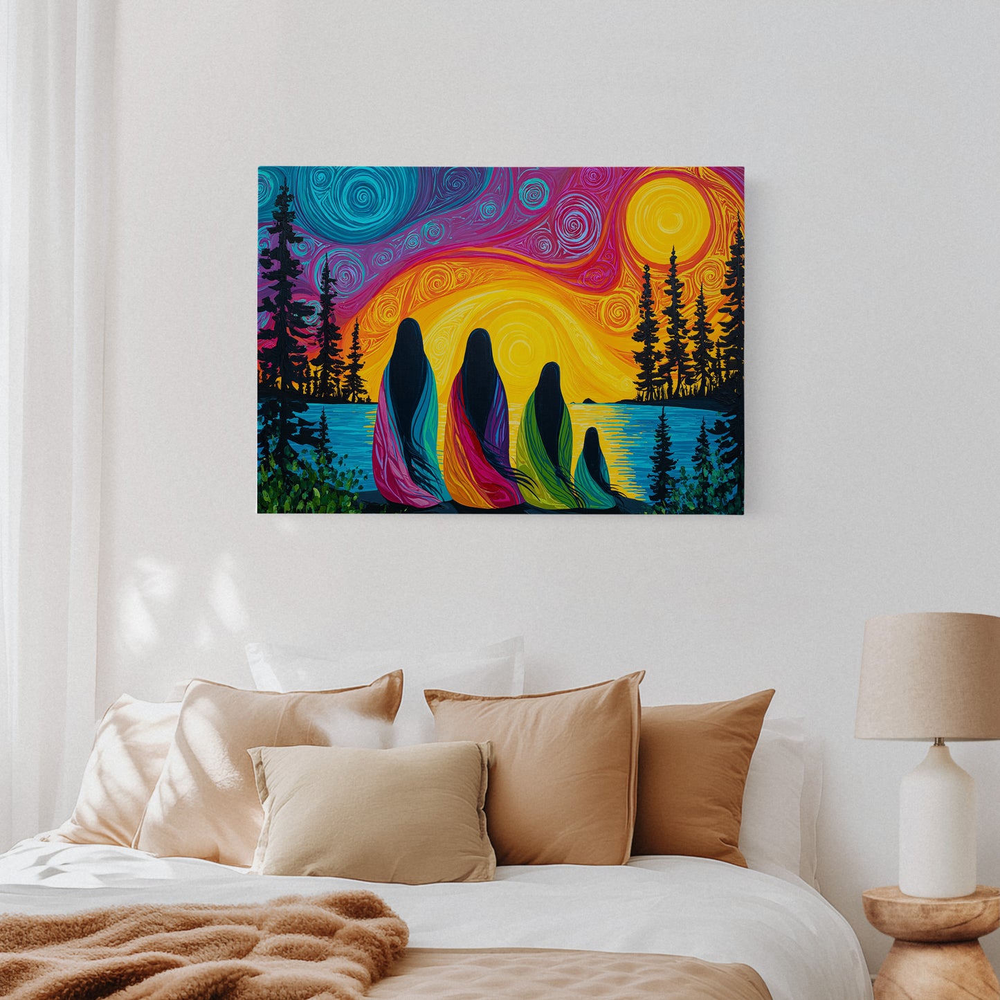 Sacred Waters Meet Northern Lights