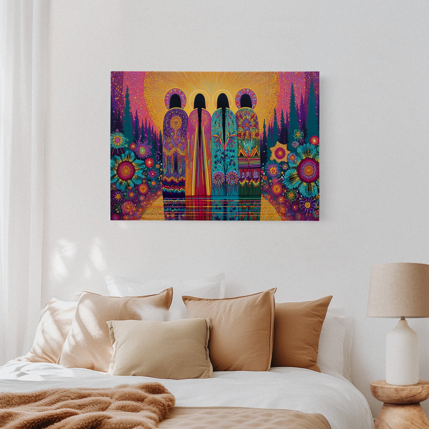 Sacred Garden Sings Through Stained Glass