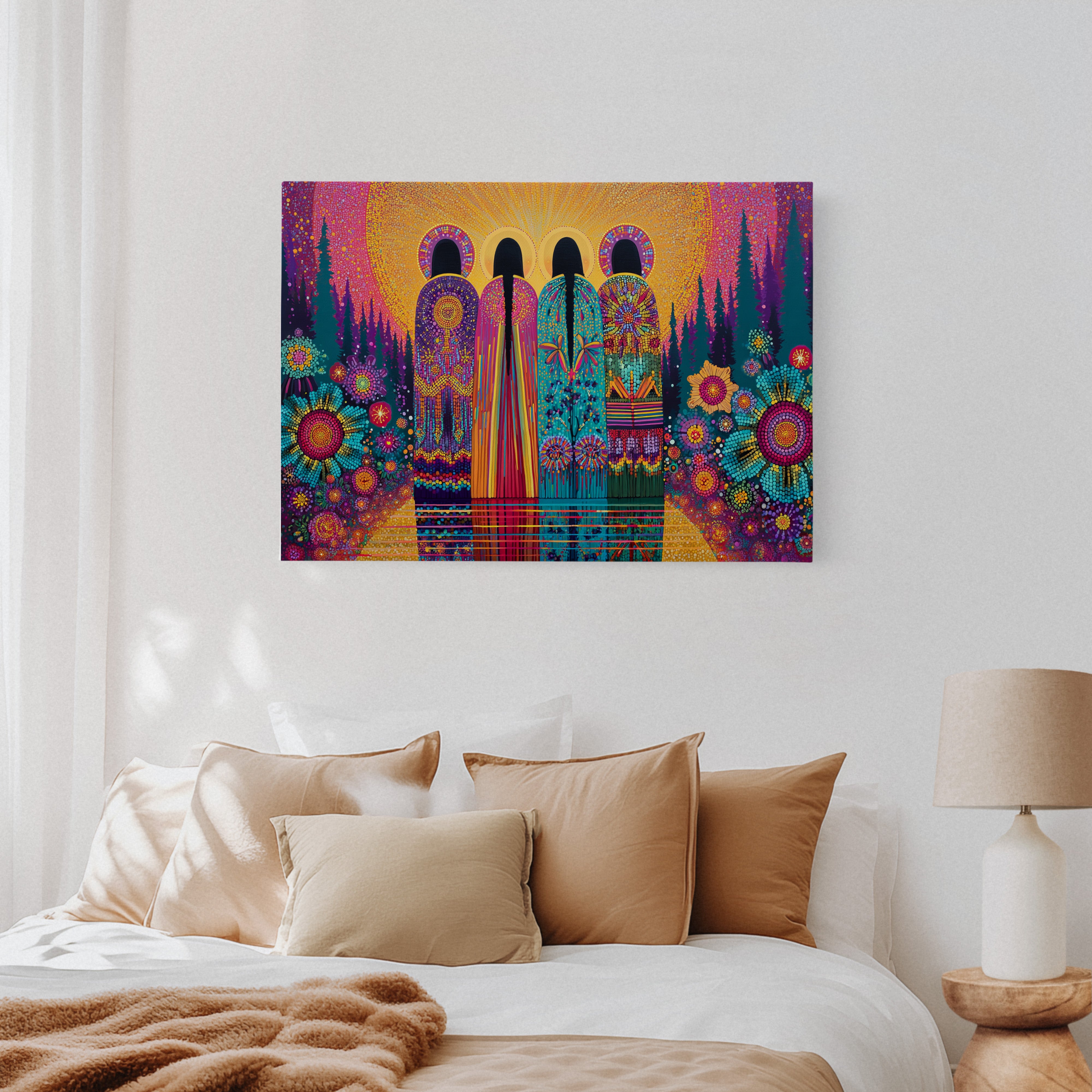 Sacred Garden Sings Through Stained Glass