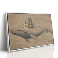 Cat Sailor Charts Ocean Dreams