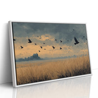Crows Over the Reeds
