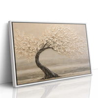 Windswept Tree in Cream