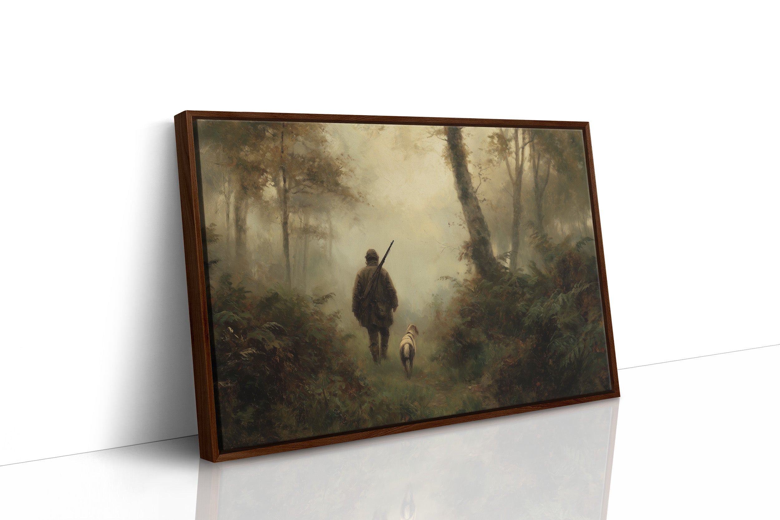 Huntsman's Path Through Misty Woods