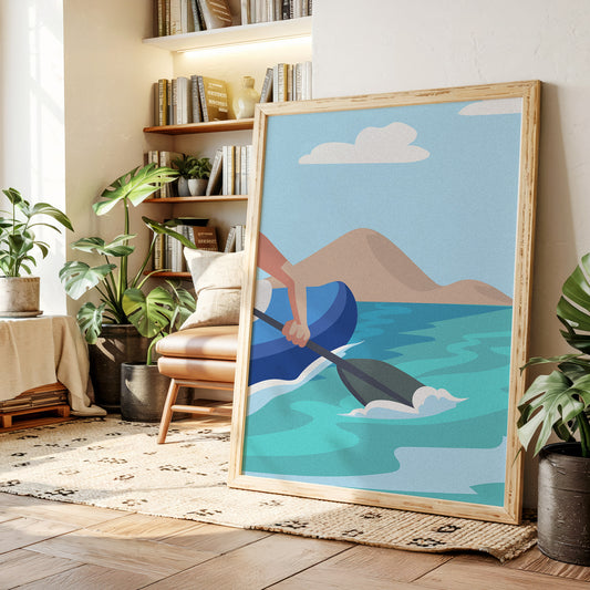 Paddle Through Mountain Lake Serenity