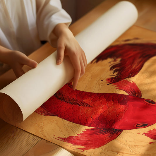 Crimson Koi Dance Ancient Tales