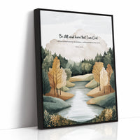 Be Still Autumn River Psalm Print
