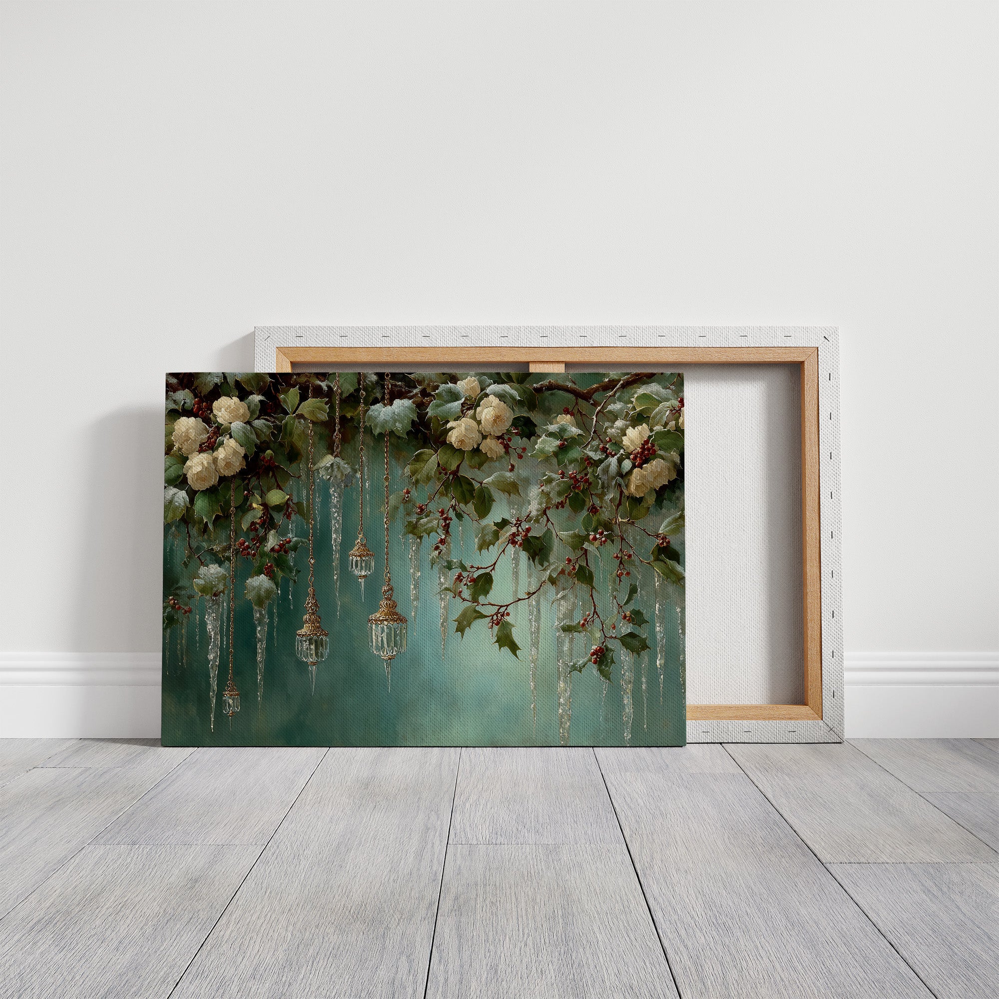 Winter Roses Hung With Crystal