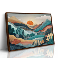 Sunset Over Layered Valleys