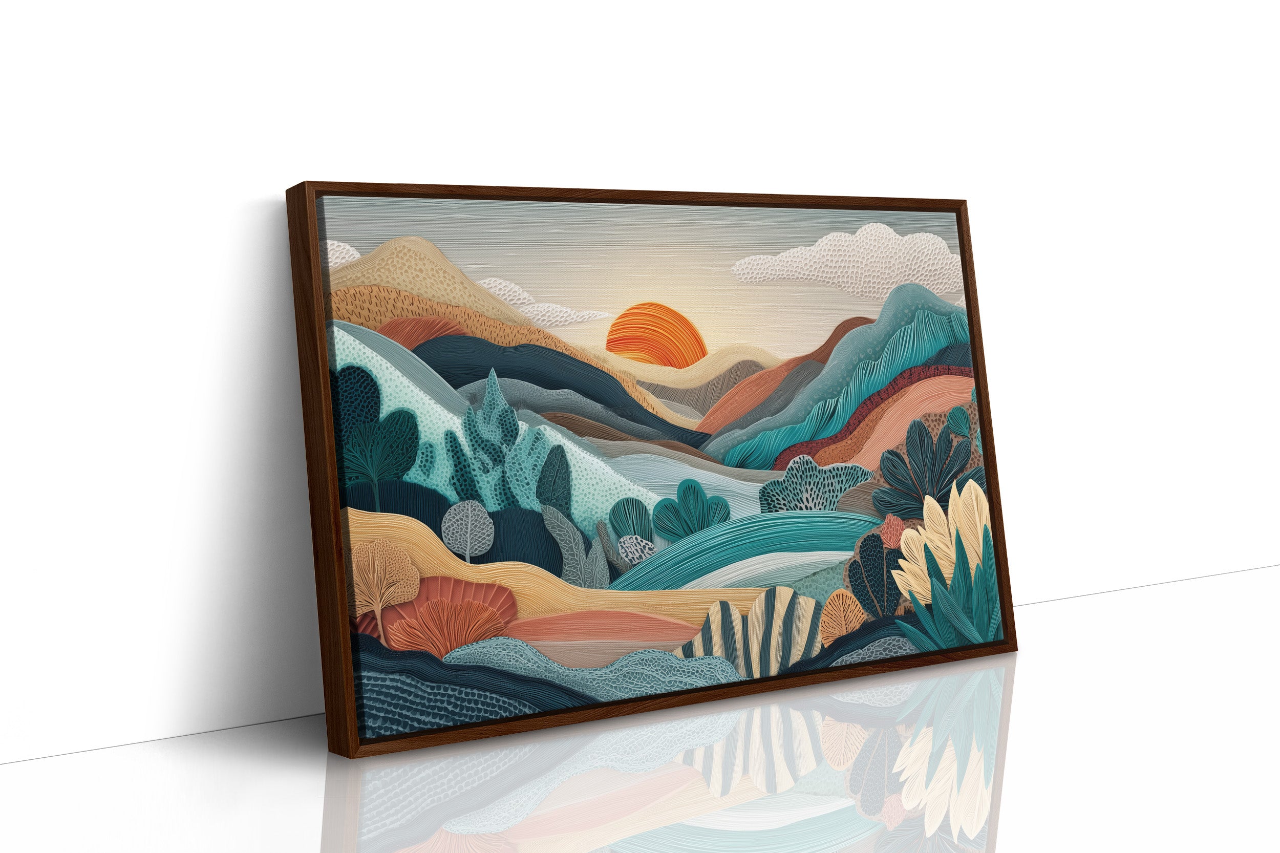 Sunset Over Layered Valleys