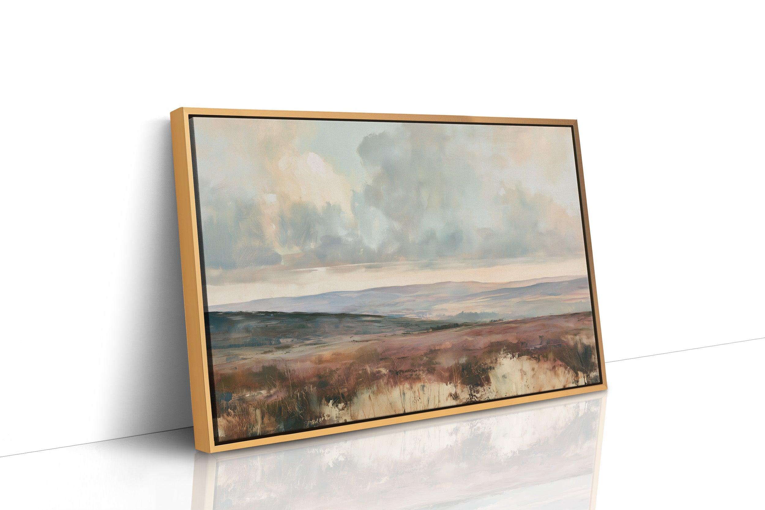 Quiet Moor Under Pale Sky