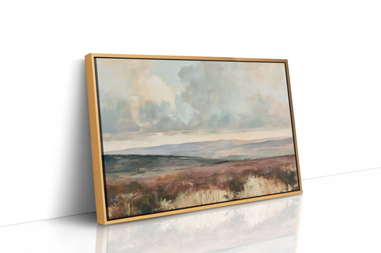 Quiet Moor Under Pale Sky
