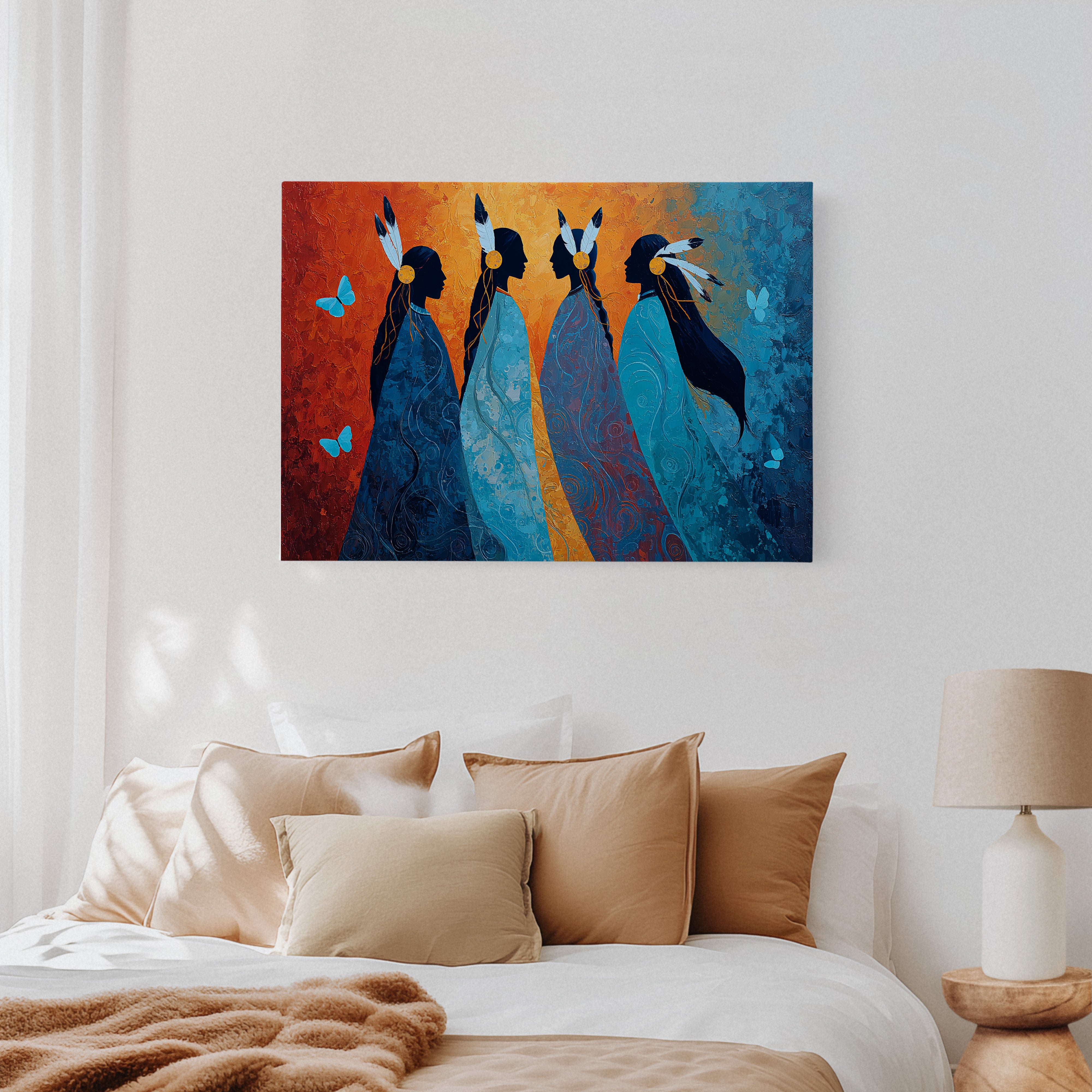 Blue Spirits Dance With Butterflies