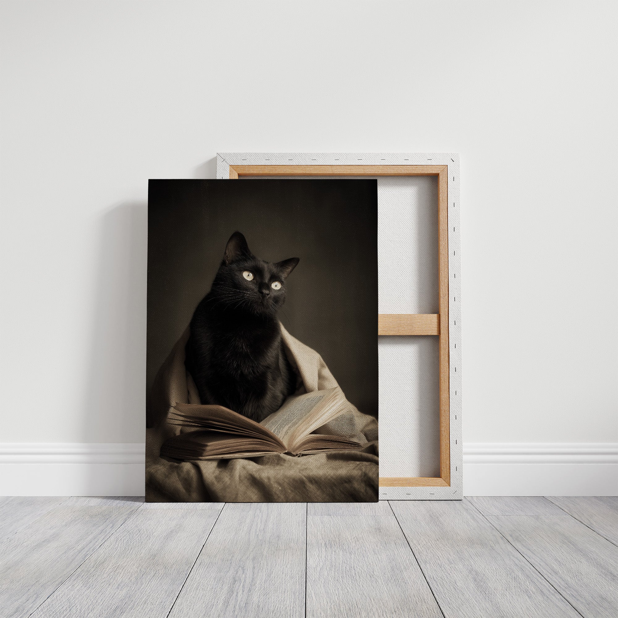 Midnight Scholar With Luminous Eyes