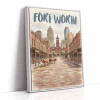 Fort Worth in Watercolor