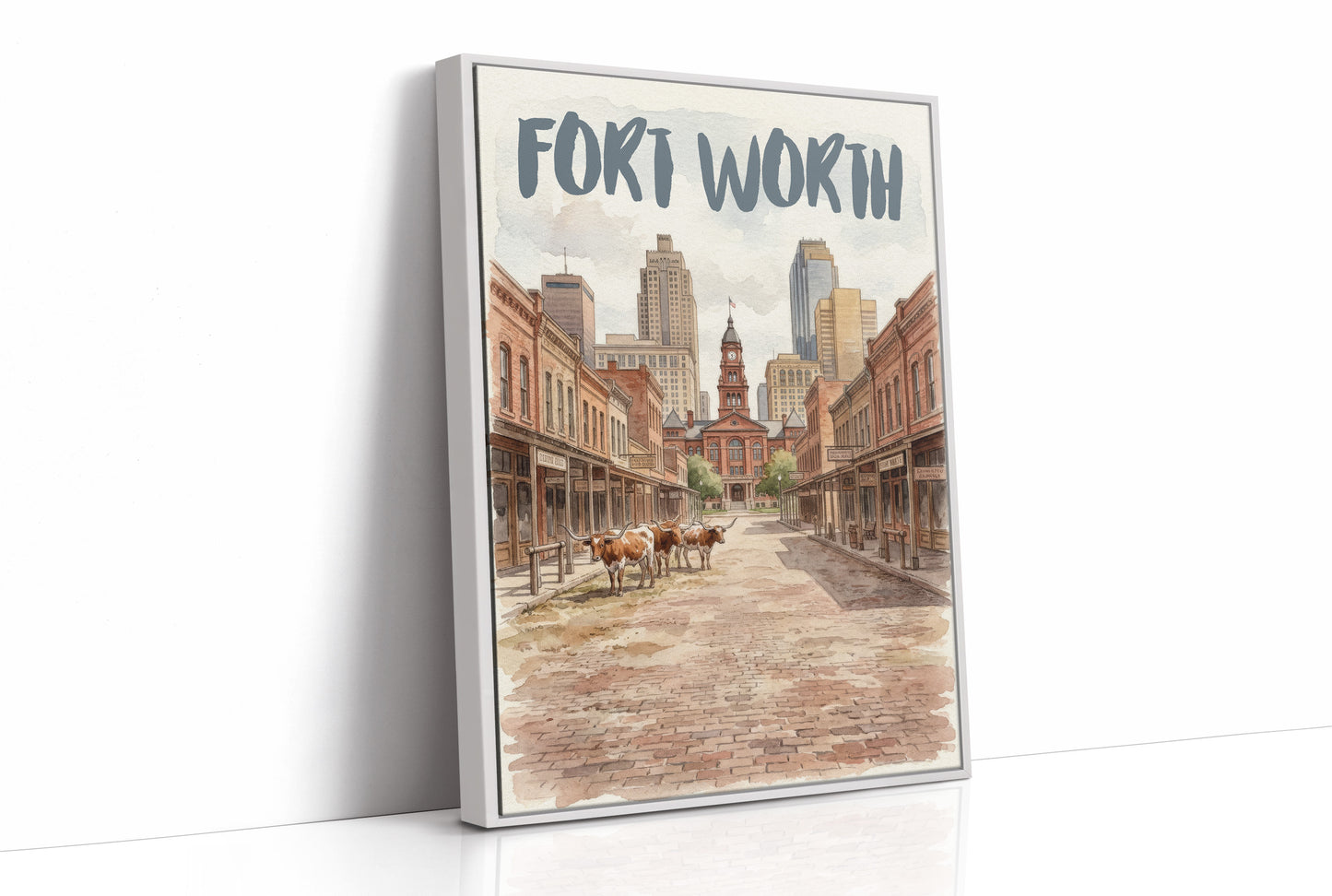 Fort Worth in Watercolor