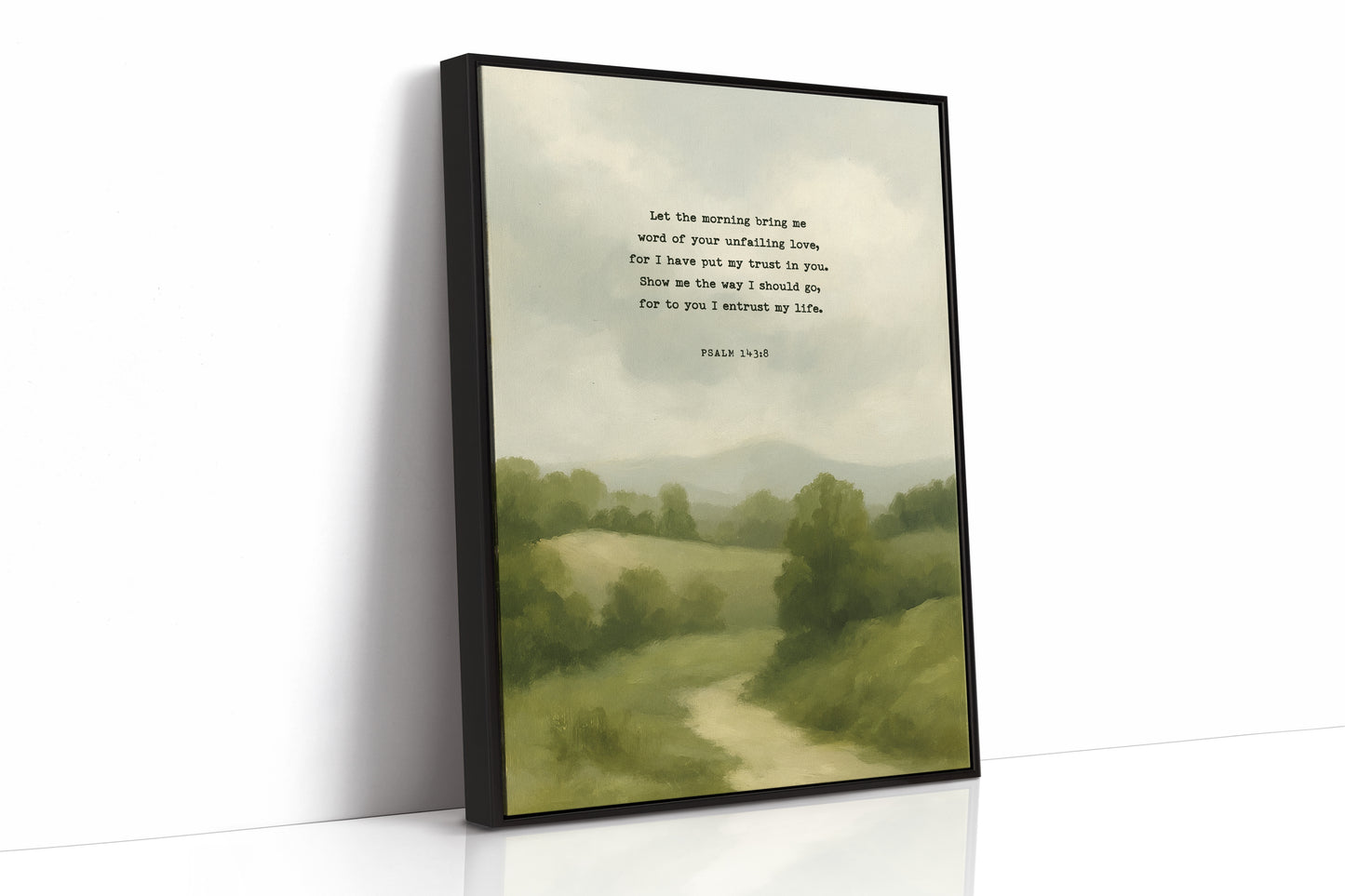 Morning Trust Psalm 143:8 Landscape Print