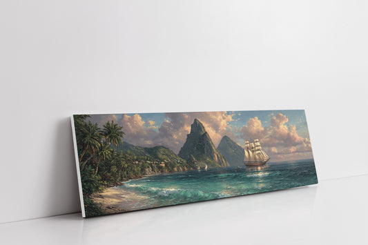 Sails Beneath Emerald Peaks
