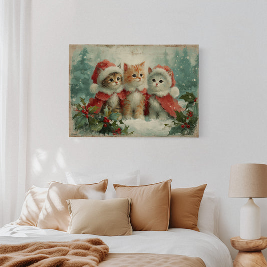 Holiday Kittens Share Winter Magic